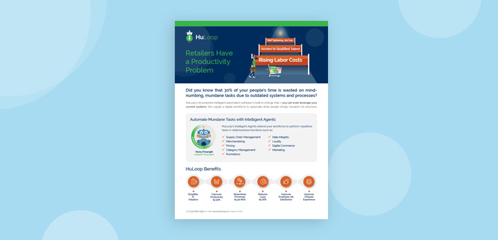 HuLoop's Intelligent Automation Retail Brochure